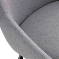 Silla Tapizada Con Patas Metalicas Negras AMELIE -Demarques Tienda silla tapizada con patas metalicas negras amelie 5