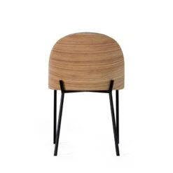 Silla Tapizada Con Patas Metalicas Negras CASANDRA -Demarques Tienda silla tapizada con patas metalicas negras casandra 4