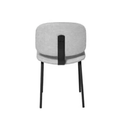 Silla Tapizada Con Patas Metalicas Negras WINONA -Demarques Tienda silla tapizada con patas metalicas negras winona 4