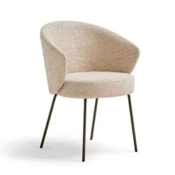 Silla Tapizada Con Pie Metalico GAVI -Demarques Tienda silla tapizada con pie metalico gavi 3