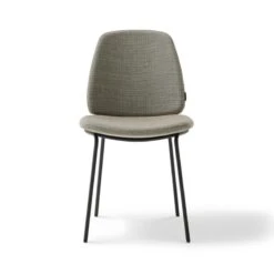 Silla Tapizada Con Pie Metalico LISSE -Demarques Tienda silla tapizada con pie metalico lisse 3