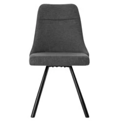 Silla Tapizada Con Patas Metalicas Negras DANICA -Demarques Tienda silla tapizada daniela 3