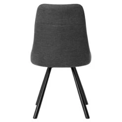 Silla Tapizada Con Patas Metalicas Negras DANICA -Demarques Tienda silla tapizada daniela 4