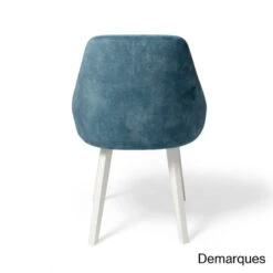 Silla Tapizada Pata Nordica Madera DIMA -Demarques Tienda silla tapizada dima pata nordica madera 4