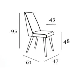 Silla Tapizada Estructura Madera LYSSA -Demarques Tienda silla tapizada estructura madera lyssa 8