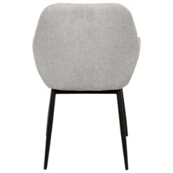 Silla Con Resposabrazos Tapizado/metal Negro ISABELLA -Demarques Tienda silla tapizada isabel 4