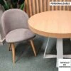 Silla Tapizada Pata Nordica De Madera DOMO -Demarques Tienda silla tapizada pata nordica de madera domo