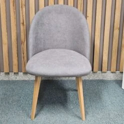 Silla Tapizada Pata Nordica De Madera DOMO -Demarques Tienda silla tapizada pata nordica de madera domo 3