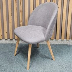 Silla Tapizada Pata Nordica De Madera DOMO -Demarques Tienda silla tapizada pata nordica de madera domo 5