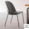 Silla Tapizada Patas Metalicas NOVA