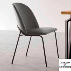 Silla Tapizada Patas Metalicas NOVA