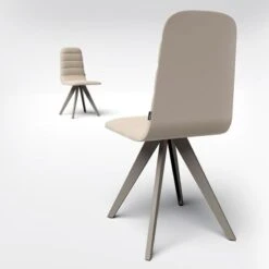 Silla De Cocina Tapizada Con Patas Metalicas SUITE -Demarques Tienda suite silla tapizada patas metalicas cancio 2