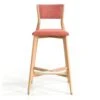 Leger - Taburete Alto Tapizado Con Estructura De Madera -Demarques Tienda taburete leger