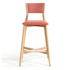 Leger - Taburete Alto Tapizado Con Estructura De Madera