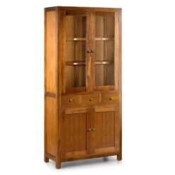 Vitrina 90 Cm 3 Cajones 4 Puertas STAR