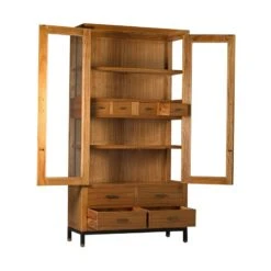 Vitrina 100 Cm 2 Puertas 8 Cajones MADHU -Demarques Tienda vitrina industrial madhu con 2 puertas y 8 cajones 4