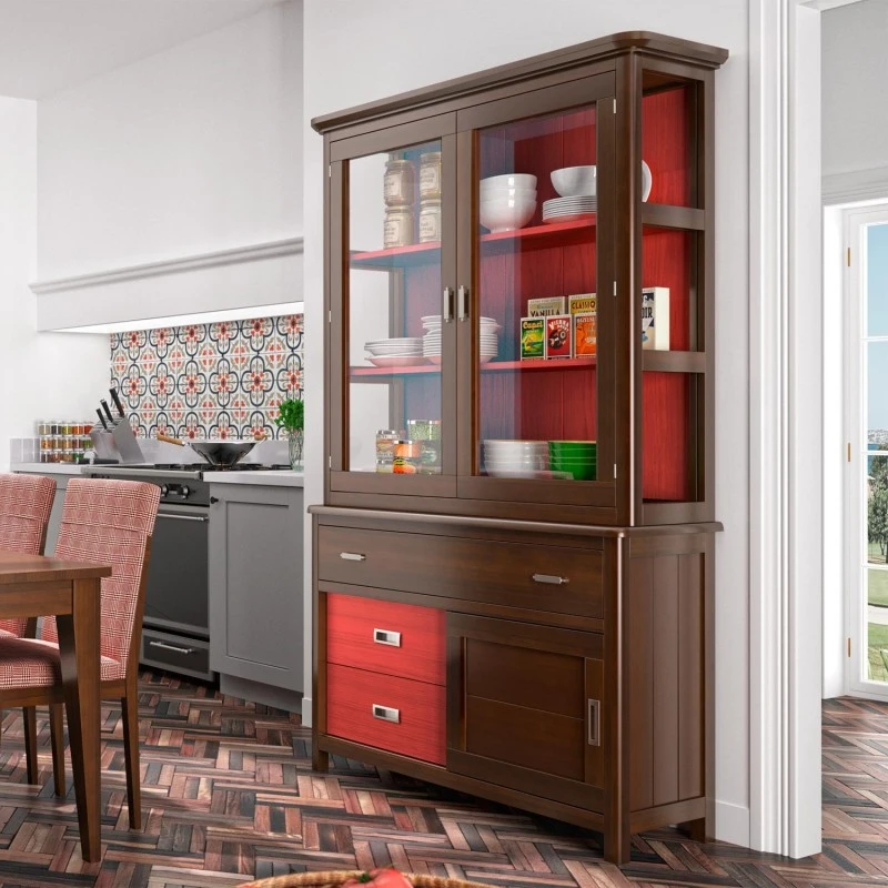 CERDEÑA - VITRINA RUSTICA CON 2 PUERTAS 3 CERDEÑA - VITRINA RUSTICA CON 2 PUERTAS