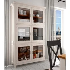 CERDEÑA - VITRINA RUSTICA CON 6 PUERTAS