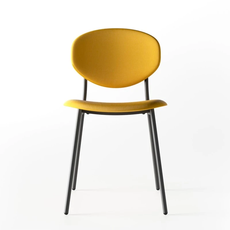 Silla De Cocina Tapizada Con Estructura Metalica WAY 6 Silla De Cocina Tapizada Con Estructura Metalica WAY - Imagen 4