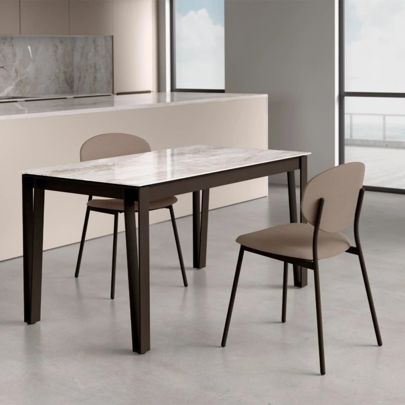 Silla De Cocina Tapizada Con Estructura Metalica WAY 7 Silla De Cocina Tapizada Con Estructura Metalica WAY - Imagen 5