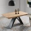 Mesa YAKKA De Indesan En Madera -Demarques Tienda yakka mesa extensible con tapa de madera y patas metalicas